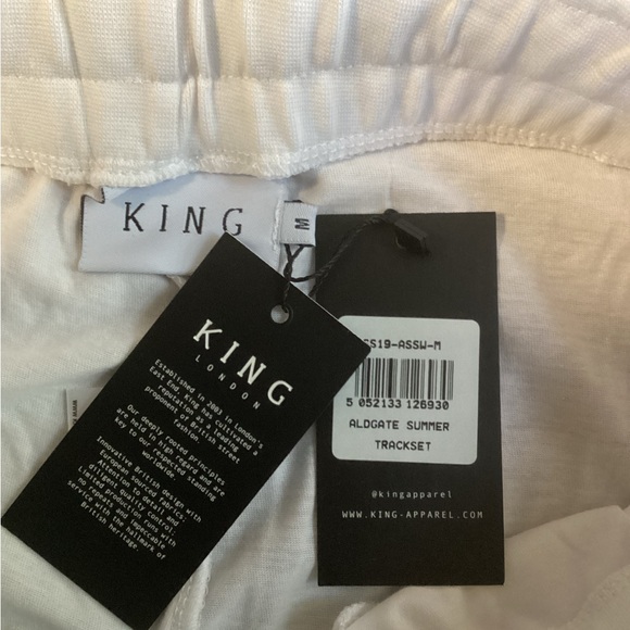 NWT Men’s King London Aldgate Summer Trackset Shorts, Size Medium - Picture 4 of 5